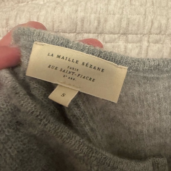 Sezane Light Gray Women's Cardigan - Picture 3 of 3